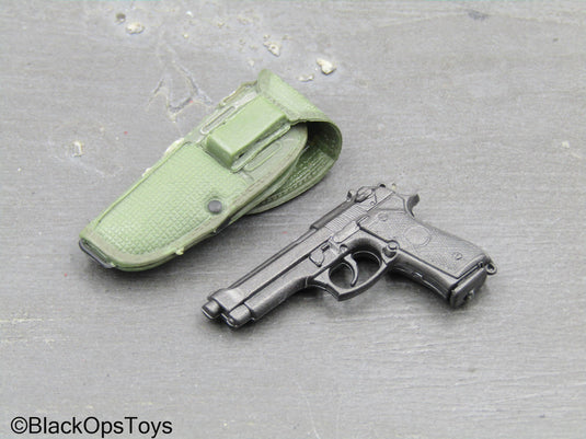 M9 Pistol w/Green Holster