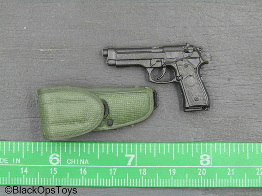 M9 Pistol w/Green Holster