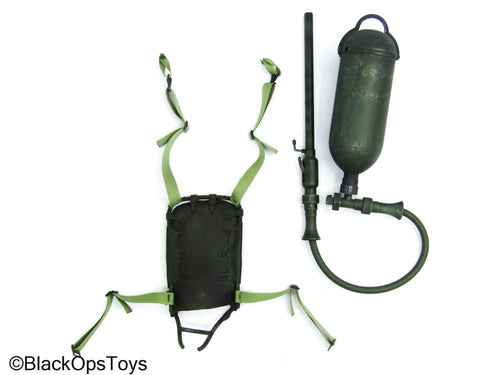 Green Flamethrower w/Back Rack