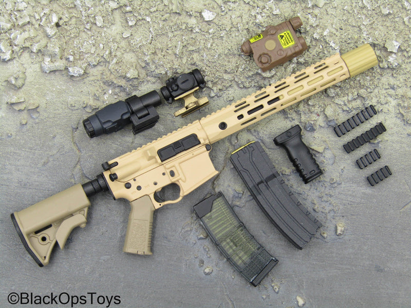 Load image into Gallery viewer, Tan 5.56 Rifle w/Attachment Set
