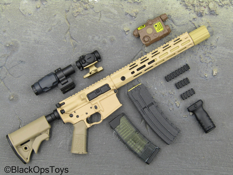 Load image into Gallery viewer, Tan 5.56 Rifle w/Attachment Set
