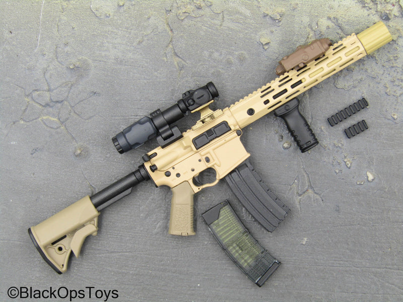 Load image into Gallery viewer, Tan 5.56 Rifle w/Attachment Set
