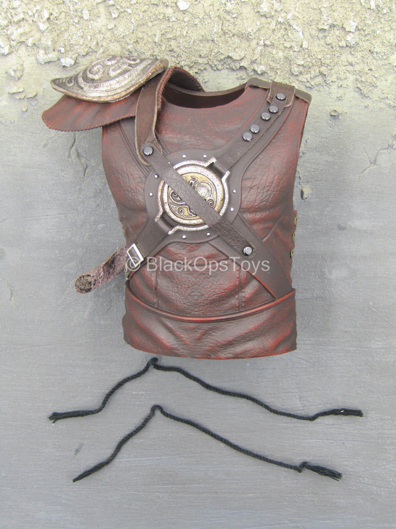 Load image into Gallery viewer, Dragonborn Warrior - Leather Like Chest Armor w/Shoulder Piece
