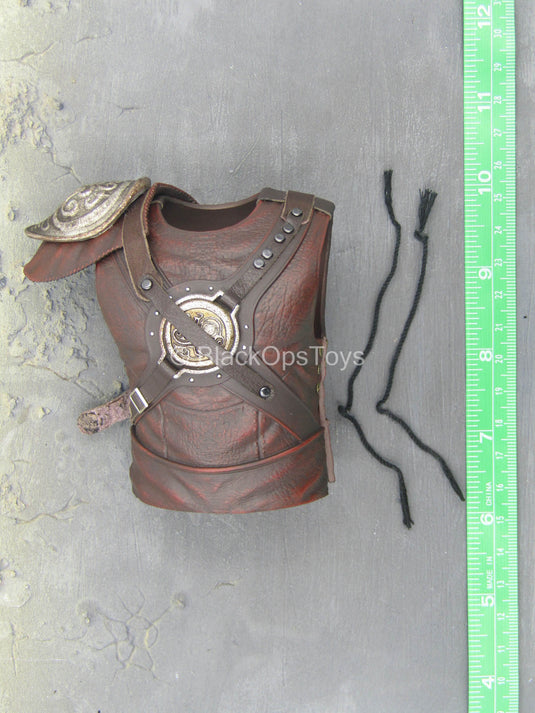 Dragonborn Warrior - Leather Like Chest Armor w/Shoulder Piece