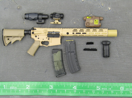 Tan 5.56 Rifle w/Attachment Set