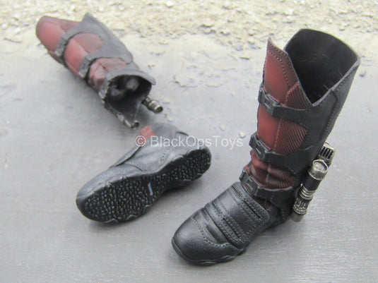 Infinity War - Star Lord - Red & Black Boots (Peg Type)