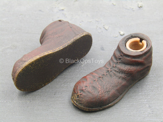 Dragonborn Warrior - Brown Medieval Shoes (Peg Type)
