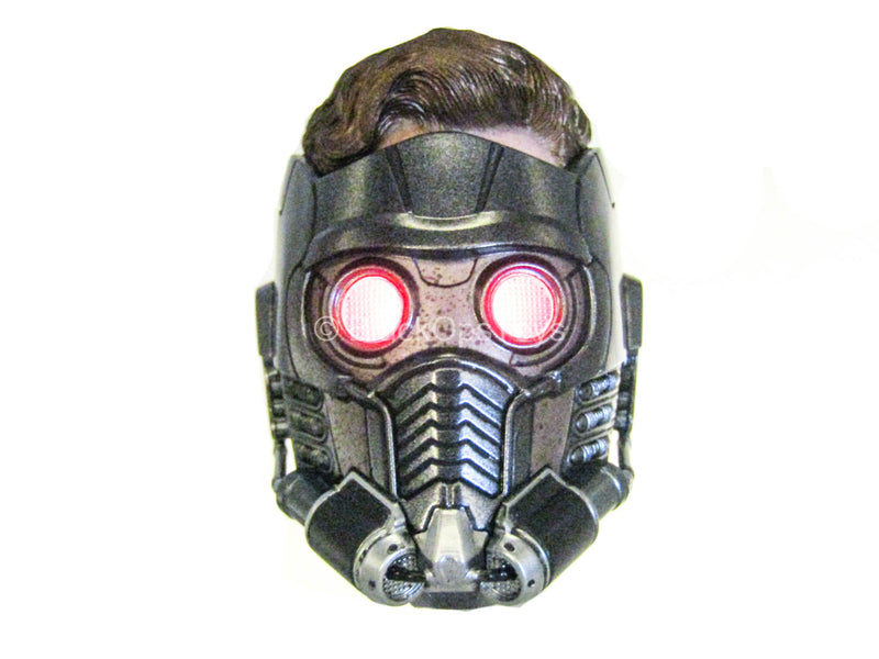 Load image into Gallery viewer, Infinity War - Star Lord - Helmeted Head Sculpt w/Light Up Action
