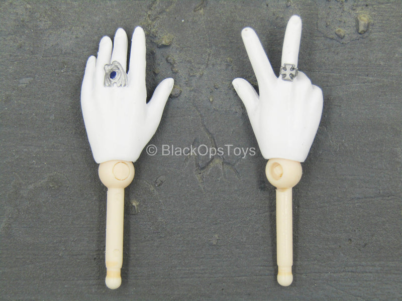 Load image into Gallery viewer, Gothic Dark Desires - Female White Gloved Hand Set (x2)
