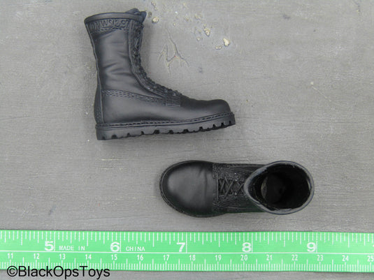 British Royal Marines Commando - Black Boots (Foot Type)