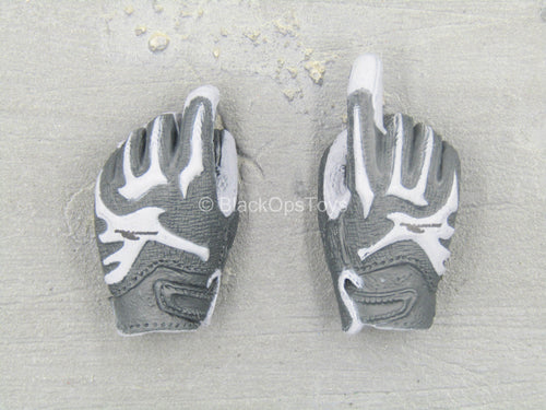 Combat Gloves & Boots Set - Black & Grey Gloved Hand Set (x2)