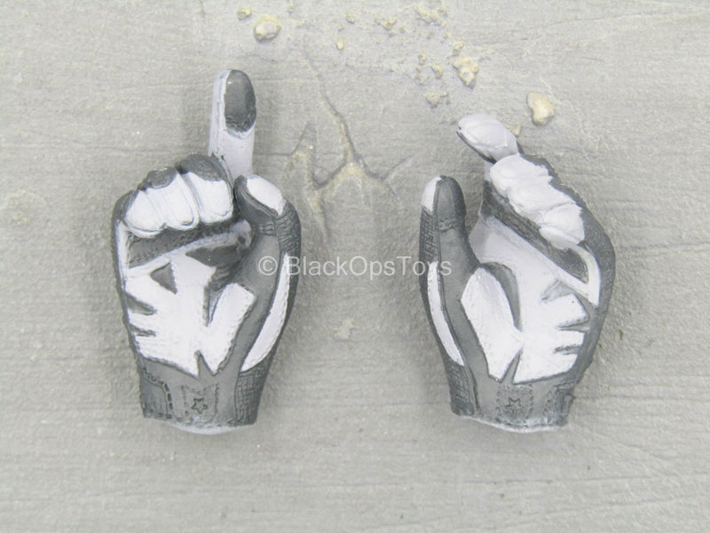 Load image into Gallery viewer, Combat Gloves &amp; Boots Set - Black &amp; Grey Gloved Hand Set (x2)
