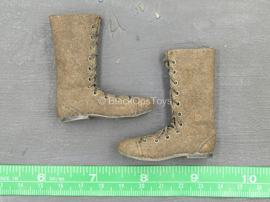 LOTR - Crown Series Gandalf - Brown Leather Like Boots (Peg Type)