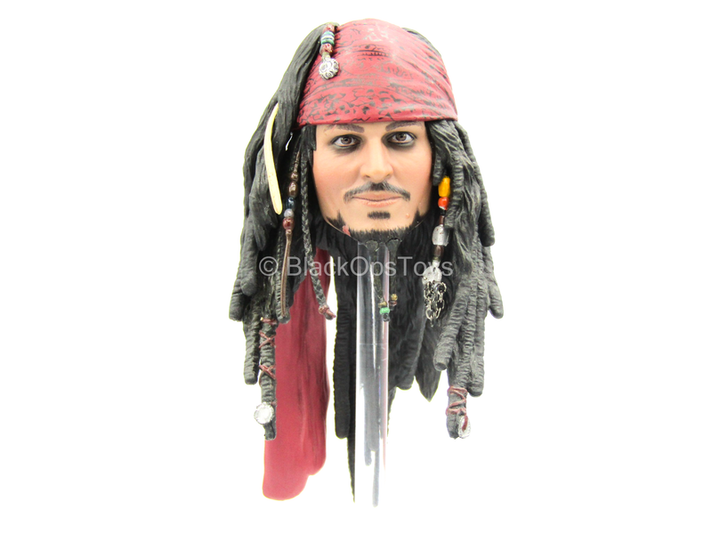 Load image into Gallery viewer, POTC DMC Jack Sparrow - Male Head Sculpt w/Johnny Depp Likeness
