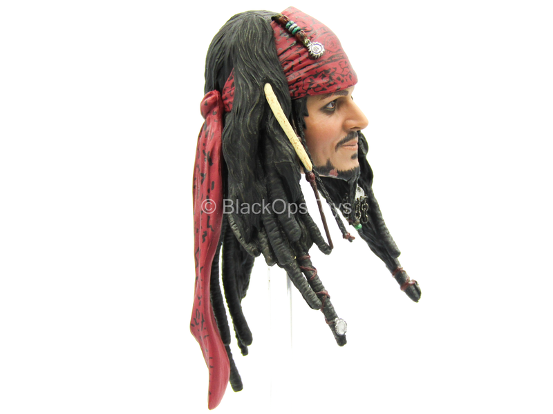 Load image into Gallery viewer, POTC DMC Jack Sparrow - Male Head Sculpt w/Johnny Depp Likeness
