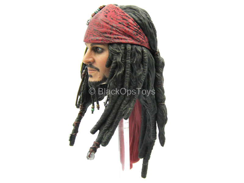 Load image into Gallery viewer, POTC DMC Jack Sparrow - Male Head Sculpt w/Johnny Depp Likeness

