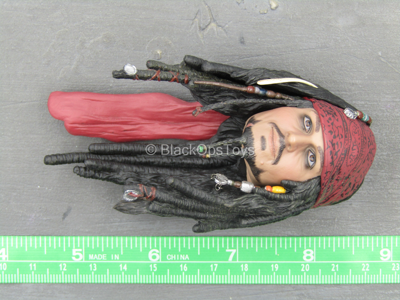 Load image into Gallery viewer, POTC DMC Jack Sparrow - Male Head Sculpt w/Johnny Depp Likeness
