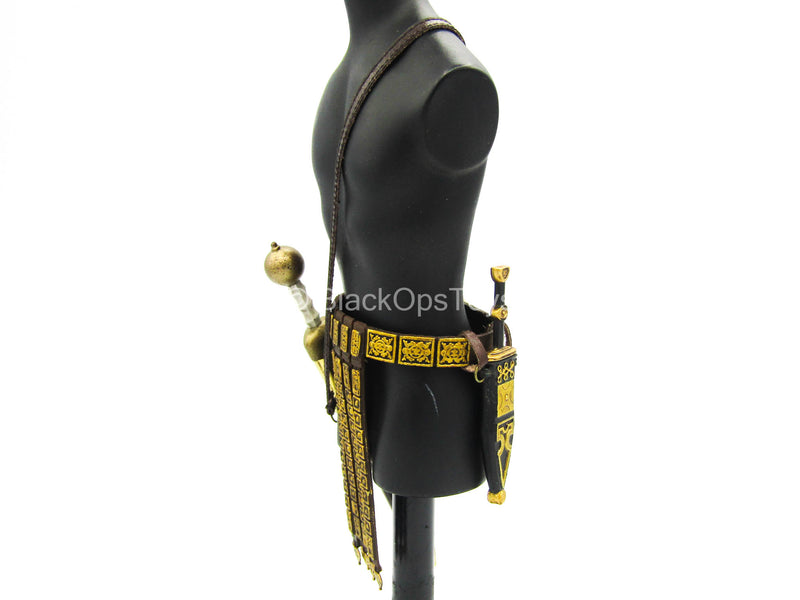 Load image into Gallery viewer, Rome Fifty Captain - Deluxe Edition - Belt w/Metal Sword &amp; Dagger
