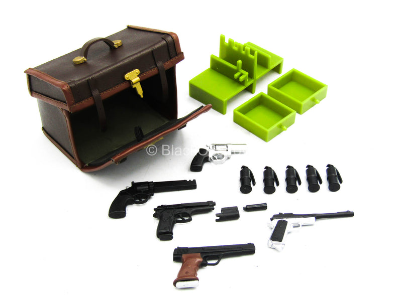 Load image into Gallery viewer, Leon - Leather Like Weapons Case w/Pistols &amp; Grenades
