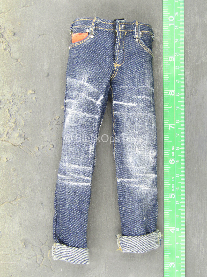 Load image into Gallery viewer, Weathered Denim-Like Jacket &amp; Pants Set
