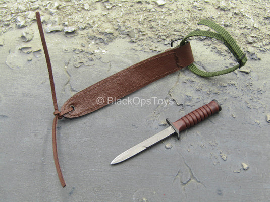 WWII - US Platoon Leader - Ka-Bar Knife w/Leg Sheath