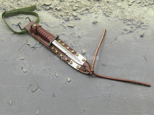 WWII - US Platoon Leader - Ka-Bar Knife w/Leg Sheath