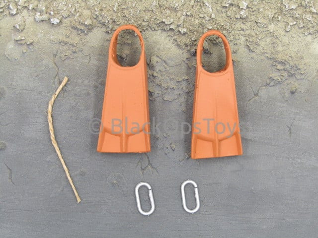 Load image into Gallery viewer, 21st Century Toys Vietnam Navy Seal Pointman Orange Flippers &amp; Carabiners
