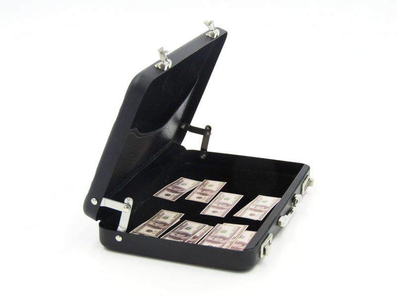 Load image into Gallery viewer, Kerr Samuel L Jackson Pulp Fiction Black Briefcase w/Money
