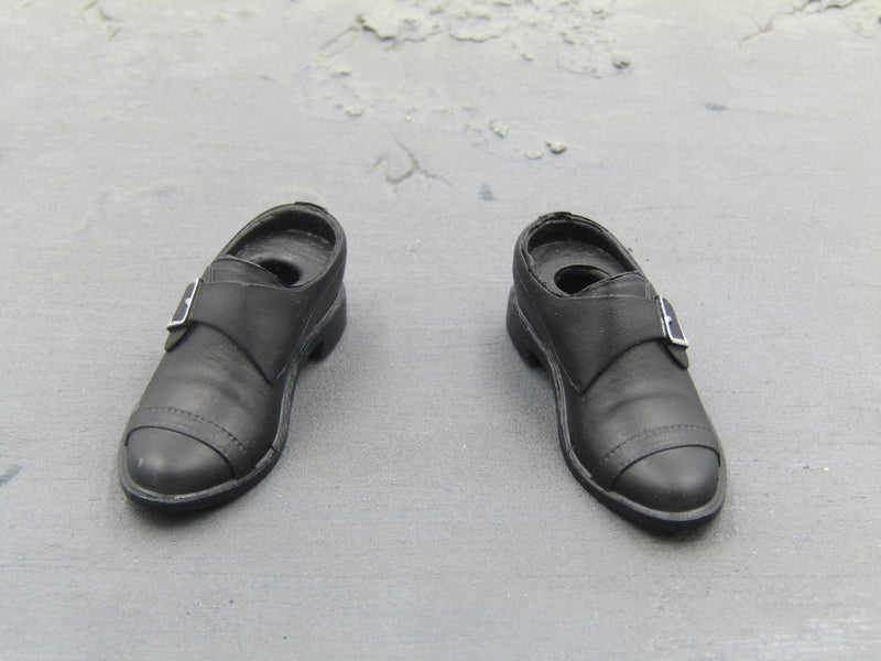 Load image into Gallery viewer, Vincent John Travolta Pulp Fiction Black Dress Shoes Peg Type
