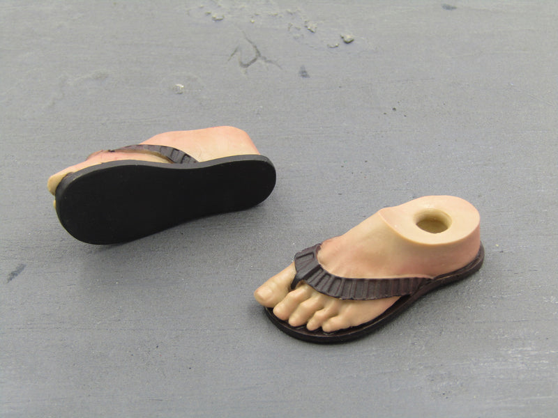 Load image into Gallery viewer, Vincent John Travolta Pulp Fiction Feet w/Flip Flops Peg Type
