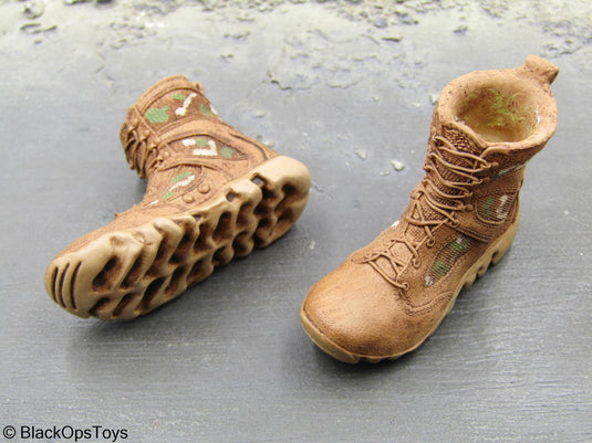 Ghost Recon Breakpoint Tan w Camo Combat Boots Peg Type