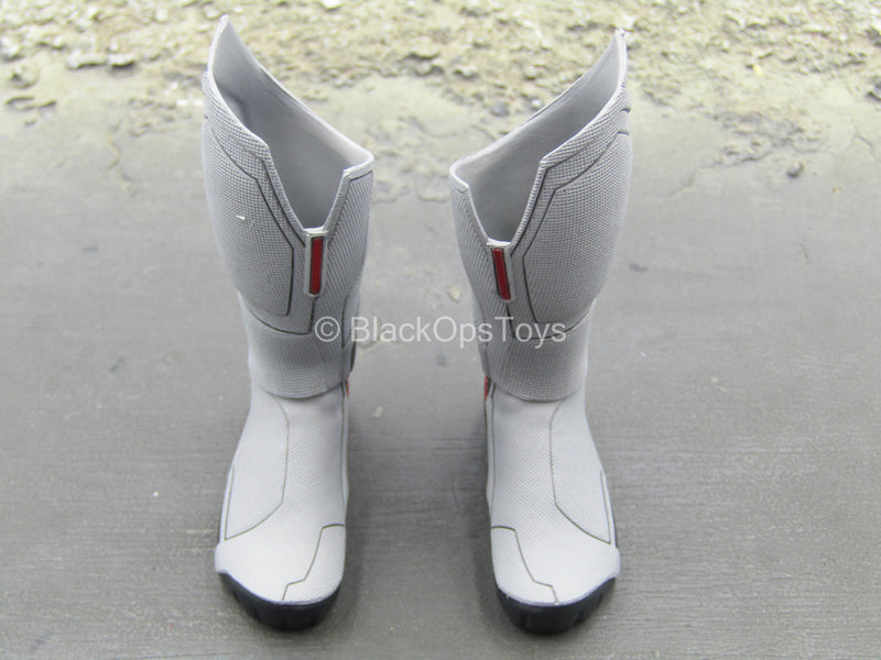 Load image into Gallery viewer, Endgame Tony Stark Team Suit - Grey &amp; Red Boots Set (Peg Type)
