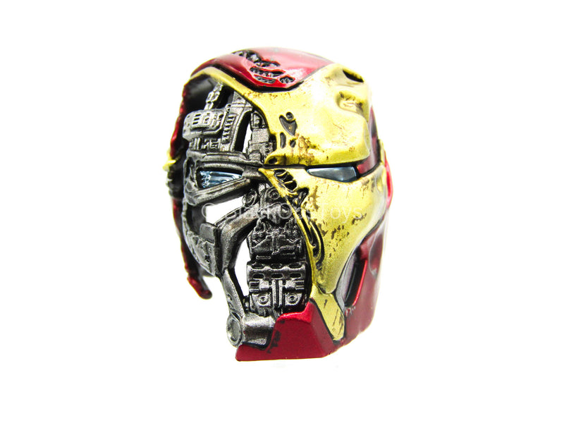 Load image into Gallery viewer, Endgame Tony Stark Team Suit - Battle Damaged Mark L Helmet
