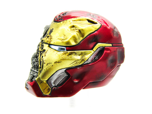 Endgame Tony Stark Team Suit - Battle Damaged Mark L Helmet