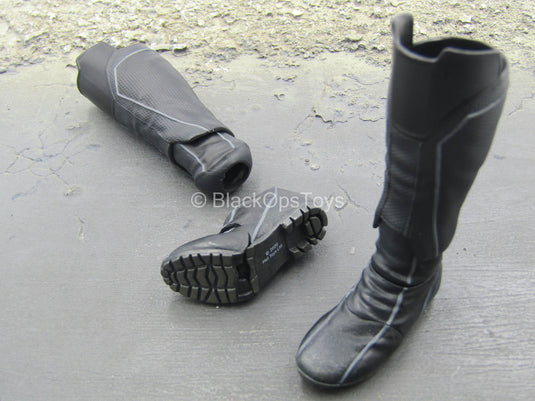Spiderman Stealth Suit - Black Boots w/Movement (Peg Type)