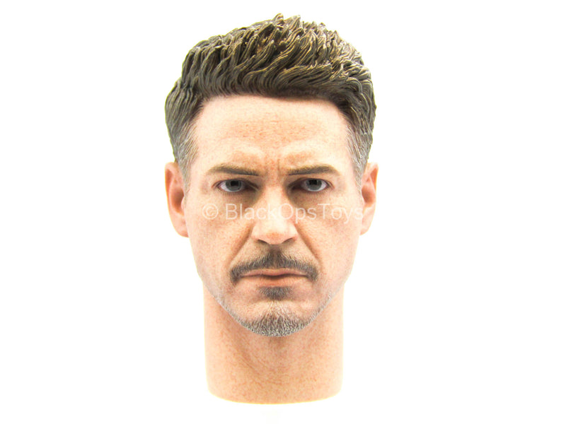 Load image into Gallery viewer, Endgame Tony Stark Team Suit - Male Head Sculpt
