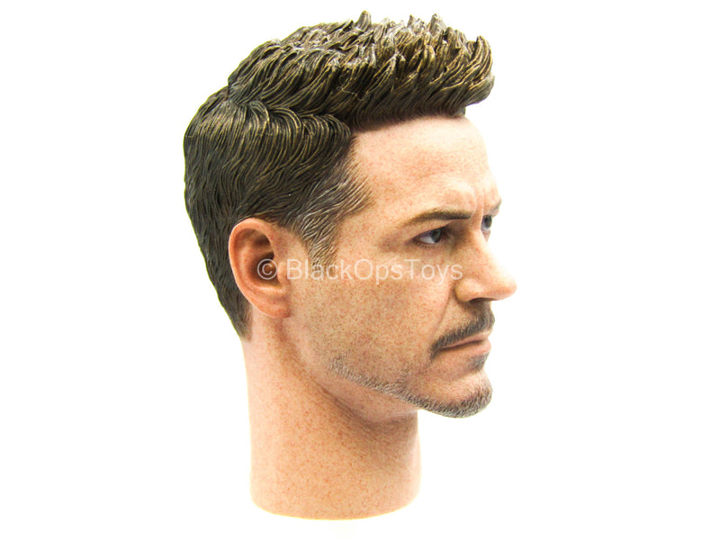 Load image into Gallery viewer, Endgame Tony Stark Team Suit - Male Head Sculpt
