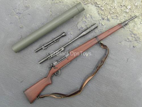 WWII - US Ranger Private Sniper - M1903-A1 Sniper Rifle w/Scope Barrel