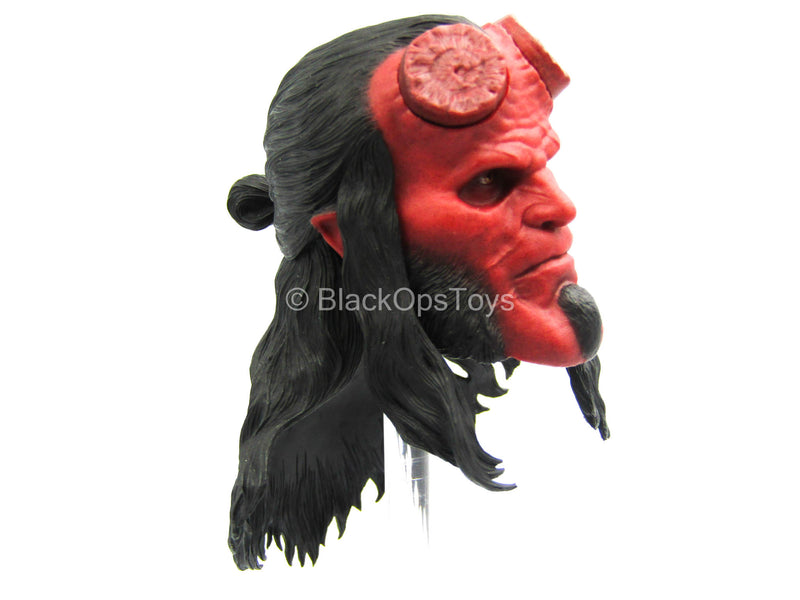 Load image into Gallery viewer, Hellboy - Male Head Sculpt w/Horns &amp; Flame Crown
