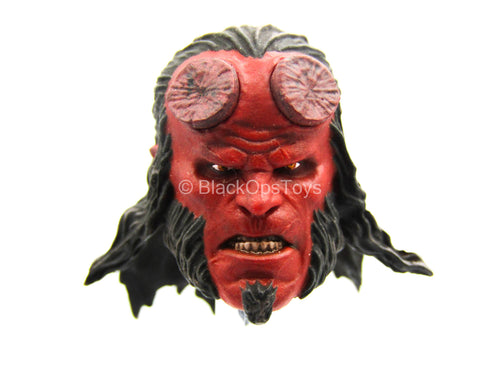 1/12 - Hellboy 2019 - Red Male Demon Head Sculpt w/Expression