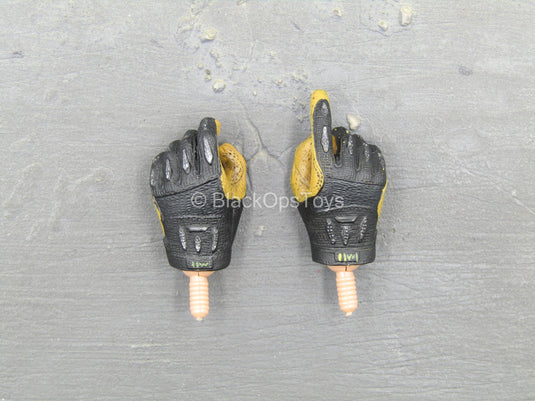 Seal Team 5 - Black & Orange Male Gloved Hand Set