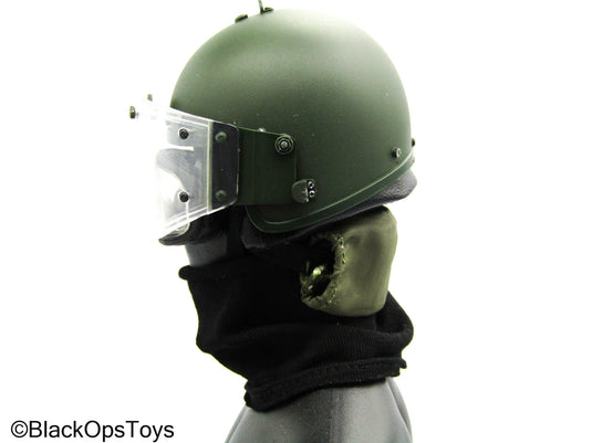 Grozny Spetsnaz MVD OSN Vityaz - Green Helmet w/Visor & Goggles
