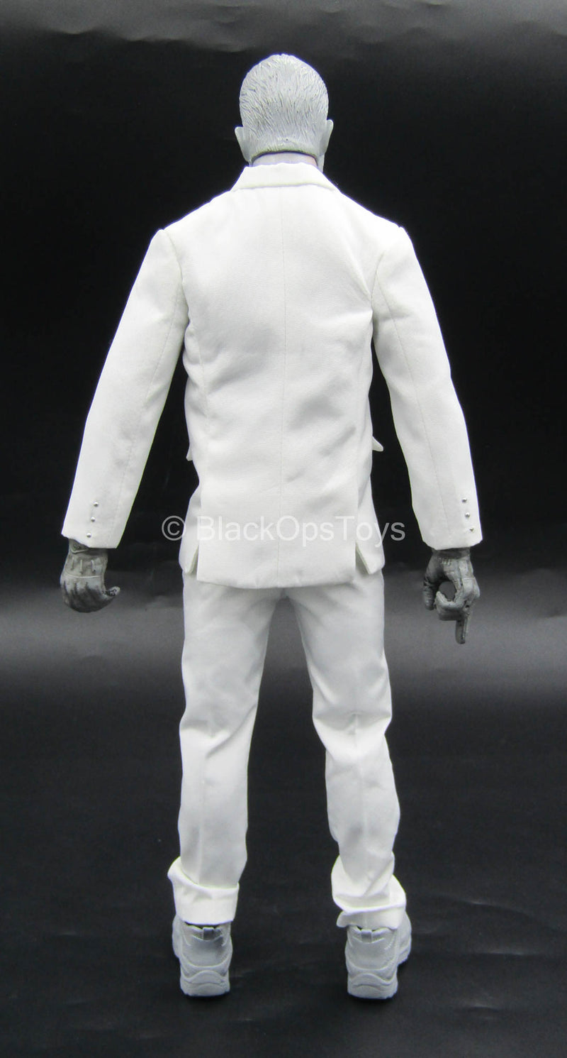 Load image into Gallery viewer, Black Skull - White Dress Suit w/Real Buttons
