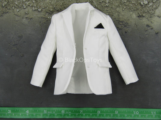 Black Skull - White Dress Suit w/Real Buttons