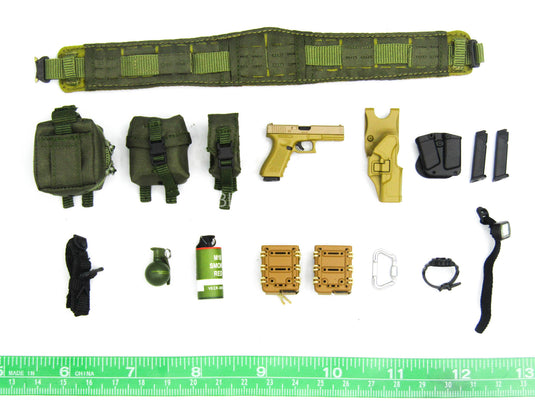 Special Forces Sniper Arid Ver - Utility Belt w/9mm Pistol & Gear Set