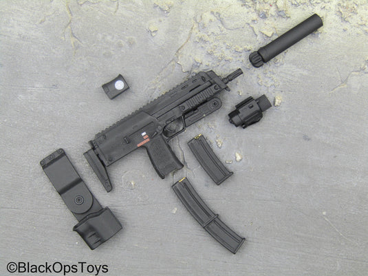 Black MP7 Submachine Gun w/Holster & Attachment Set