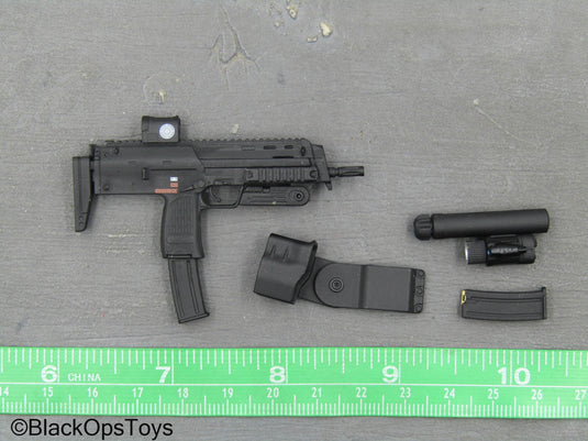 Black MP7 Submachine Gun w/Holster & Attachment Set