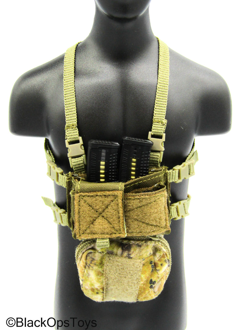 Load image into Gallery viewer, Easy &amp; Simple - PMC - Tan Chest Rig w/Kryptek Hangar Pouch
