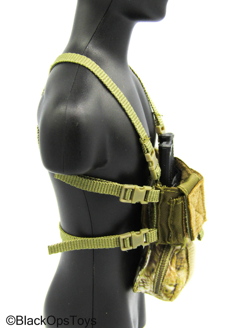 Load image into Gallery viewer, Easy &amp; Simple - PMC - Tan Chest Rig w/Kryptek Hangar Pouch
