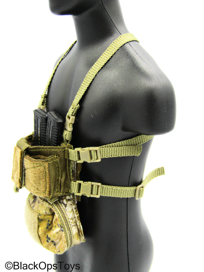 Load image into Gallery viewer, Easy &amp; Simple - PMC - Tan Chest Rig w/Kryptek Hangar Pouch
